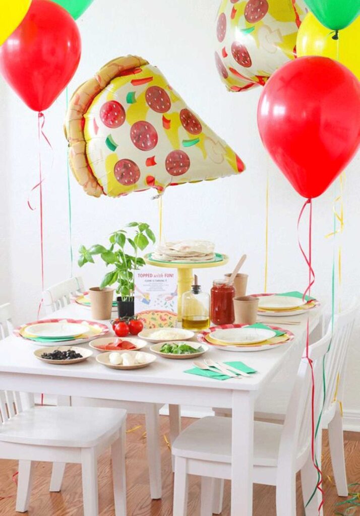 Build-Your-Own Pizza Party for Kids' Birthday 