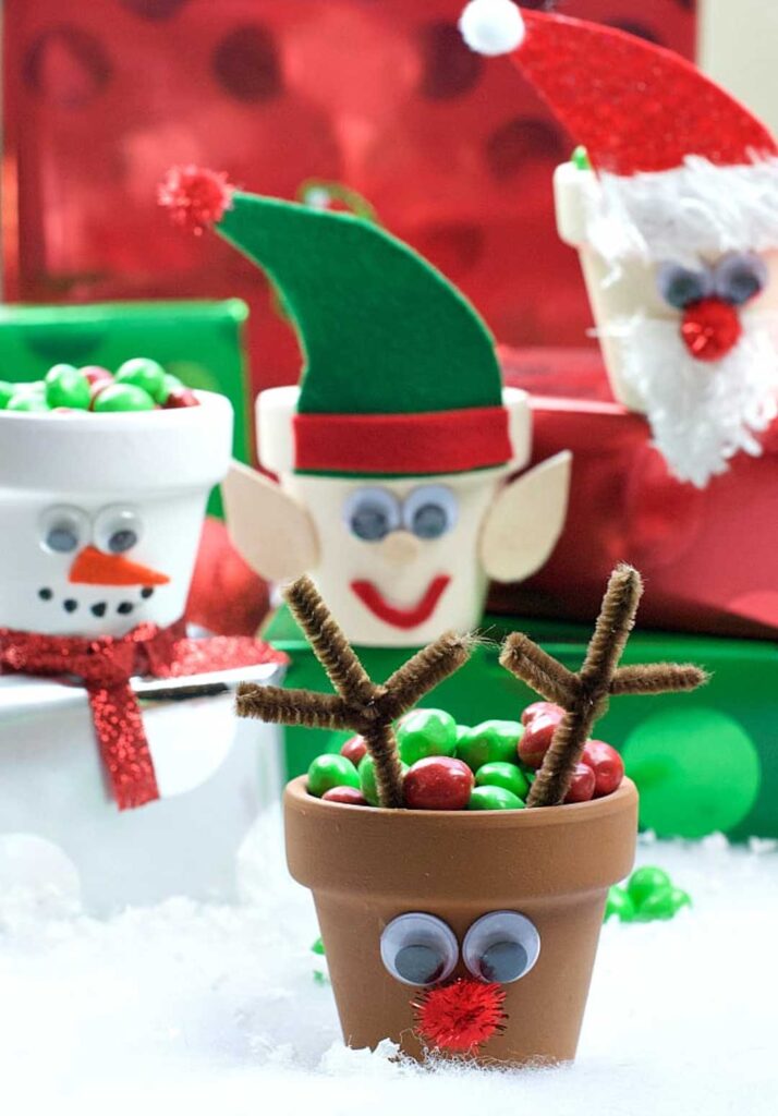 Christmas Character Candy Pots for Kids 