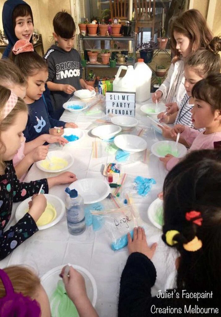 DIY slime workshop for Kids' Birthday