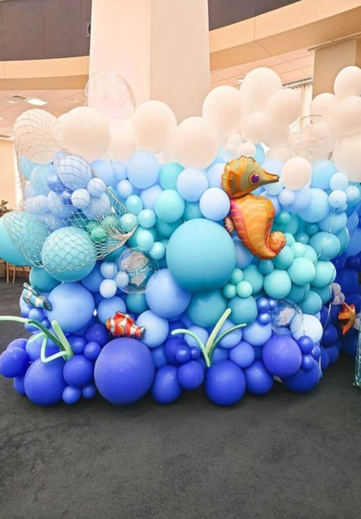 Decorations and Venue for Under the Sea Kids Birthday Party