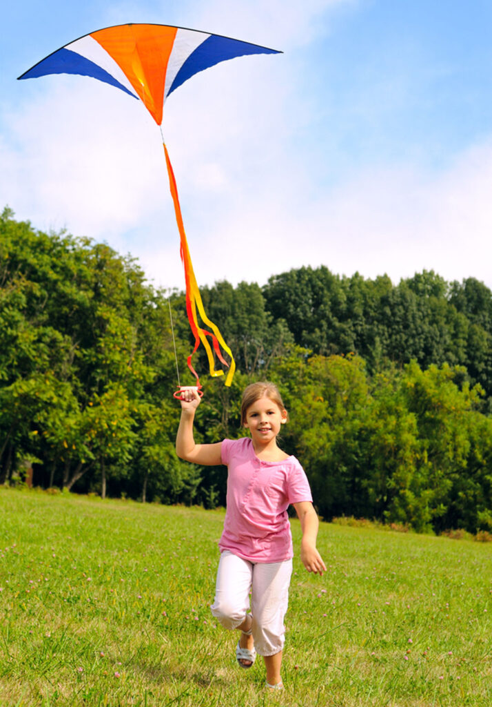 Flying a Kite game for kids
