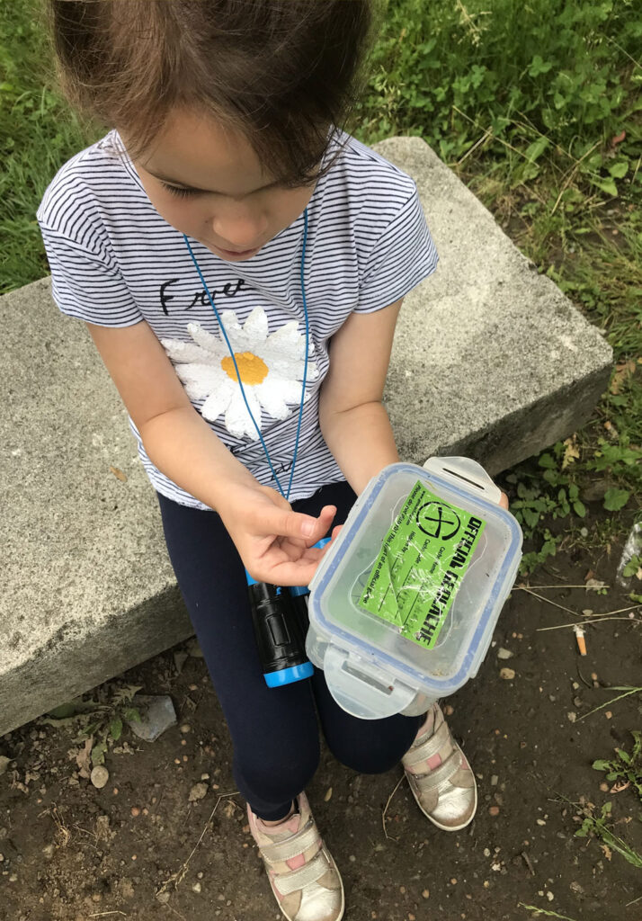 Geocaching game for kids
