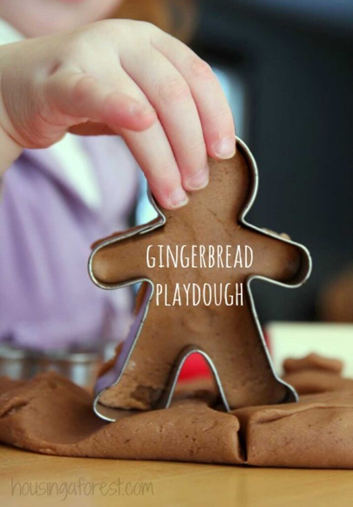 Gingerbread Play Dough for Kids