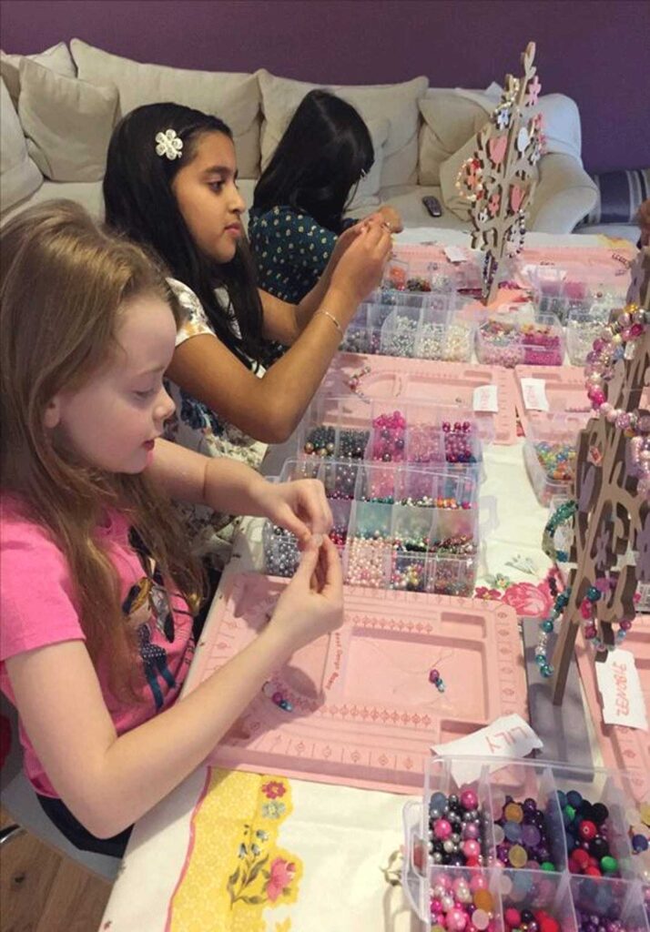 Jewelry Making Workshop for Kids' Birthday