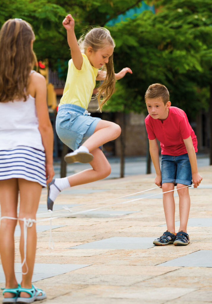 Jump rope game for kids
