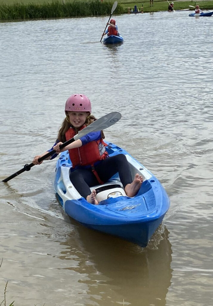 Kayaking or Canoeing game for kids
