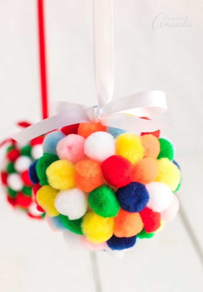 Pom Pom Ornaments for Kids