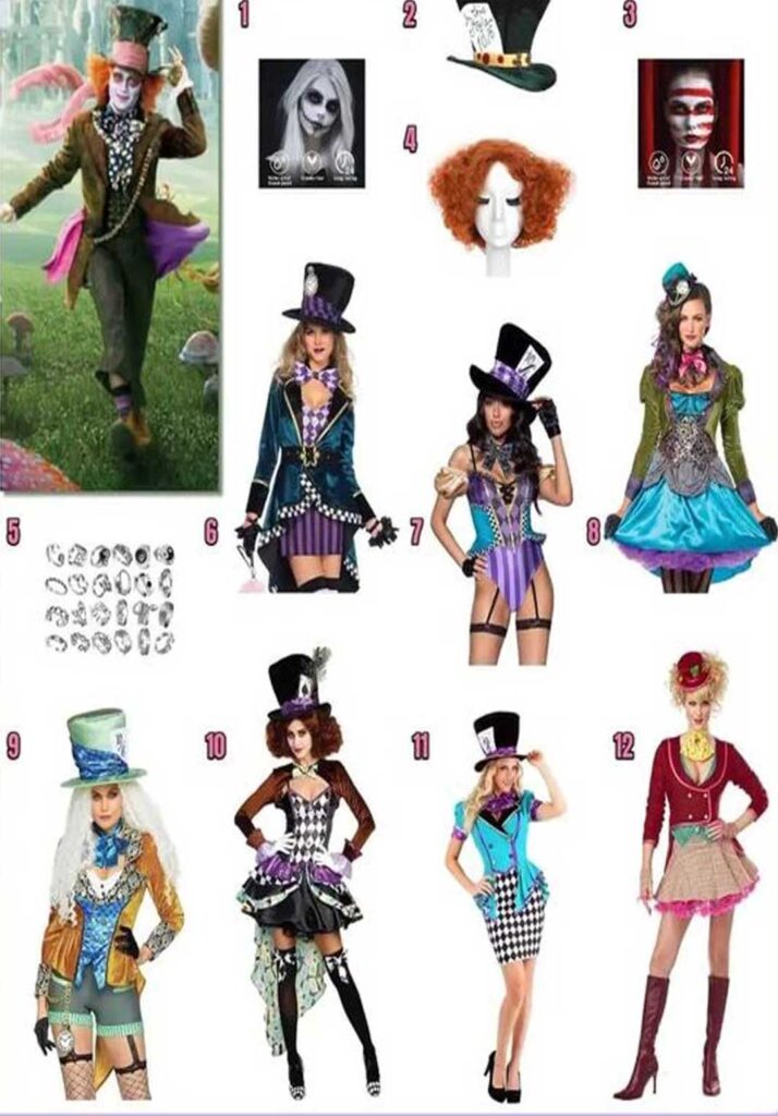 Costumes and Characters at Mad Hatter Tea Party