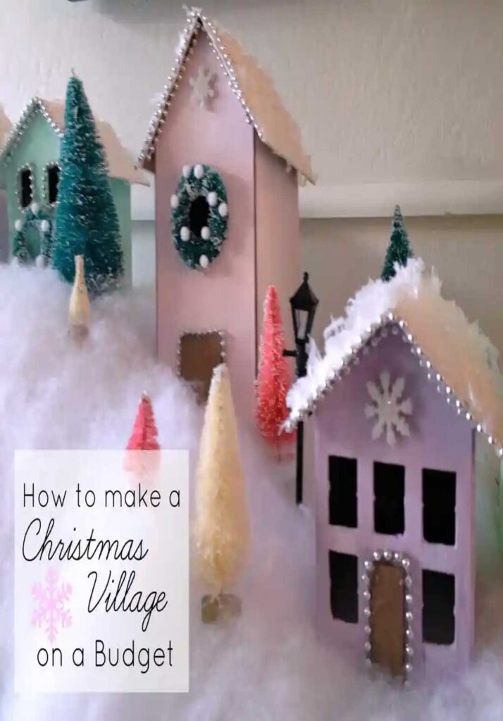 DIY Christmas Village for Kids