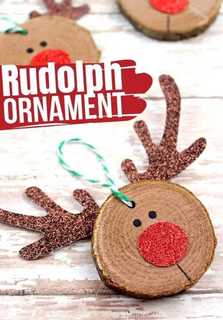 Rudolph Ornaments for Kids