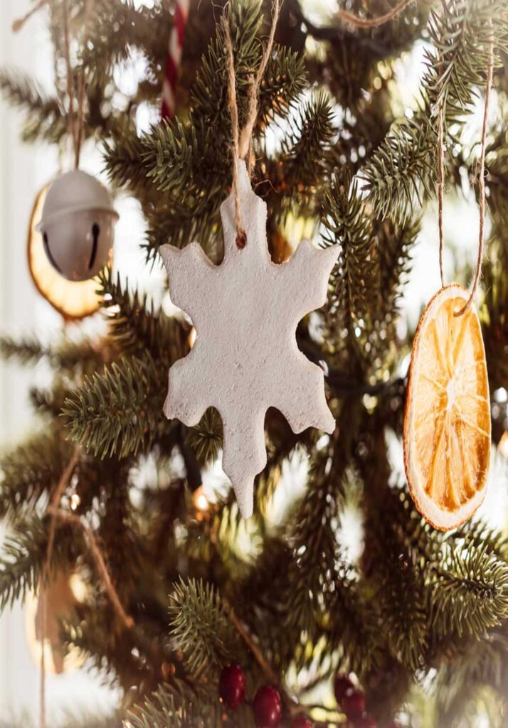 Salt Dough Snowflakes for Kids