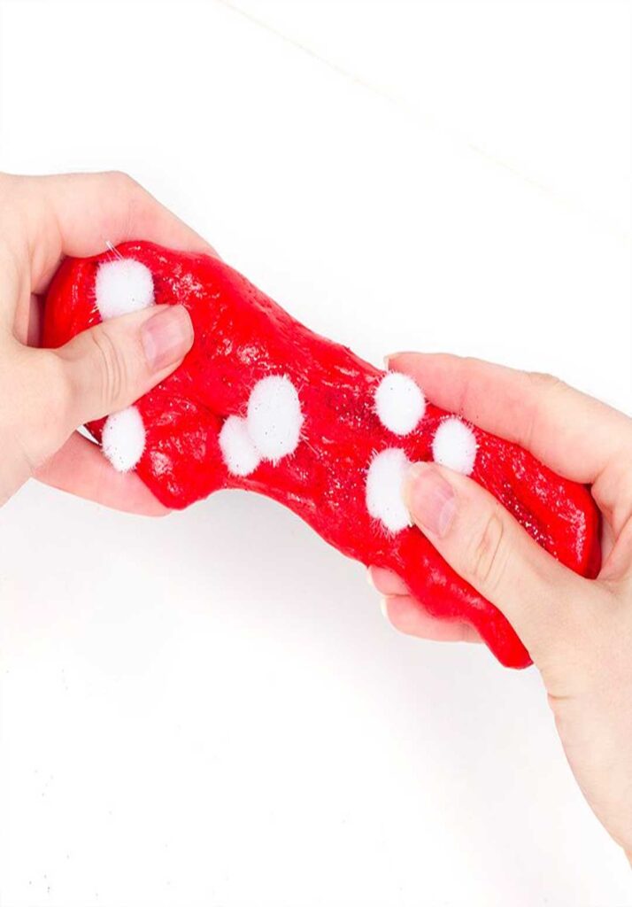 Santa Slime for Kids